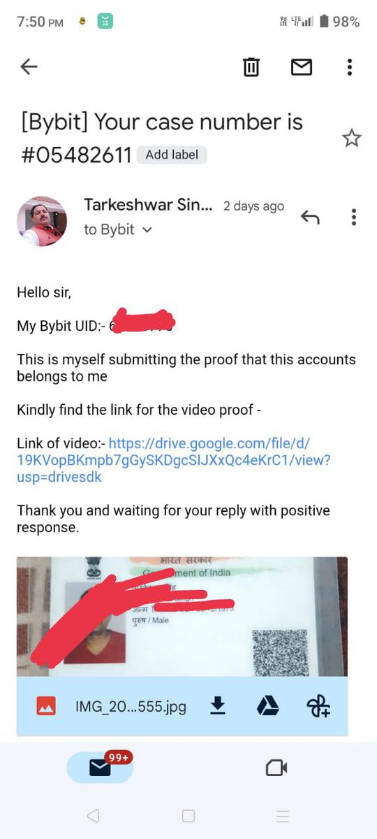 JohnMissie0786's tweet photo. @SuiNetwork @SuiEcoNews @Bybit_Official @SuiGlobal @elonmusk @pushpendrakum @cz_binance @binance Bybit exchange running another scam to grab the WL of the users who got allowlist. 

They first send the mail with timeline of 48 hours recieving the ticket number , now see results https://t.co/tFTxNod0Lg