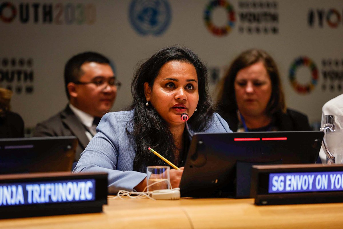 Keep it up all young people who participated in this year's ECOSOC Youth Forum! Fantastic job by YAG members Taahir Bulbulia from <a href="/UNBdosandOECS/">UN Barbados and the Eastern Caribbean</a> and Dunja Trifunovic from <a href="/UNSerbia/">UN Serbia 🇺🇳 🇷🇸</a> on leading the discussion on how we speed up work on #SDGs with youth, for youth.

<a href="/UNYouthEnvoy/">UN Youth Envoy</a>