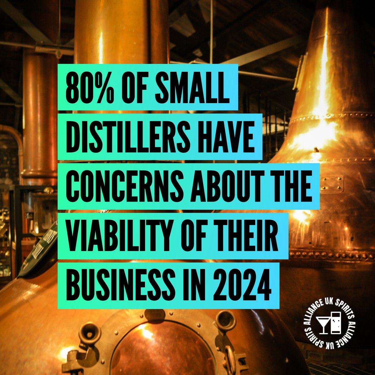 80% of our small distillers have concerns about their business in 2024. Everyone is feeling the pinch. The Chancellor’s hike in duty is going to make things worse for our distillers and pubs. He needs to think again and #BackSpirits