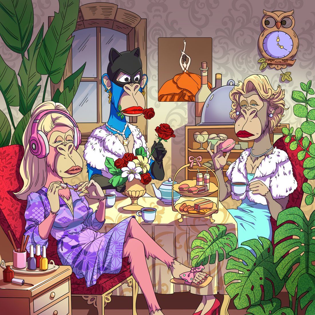 Happy Friday 🥂<a href="/DApeWives/">Desperate ApeWives</a> tea time