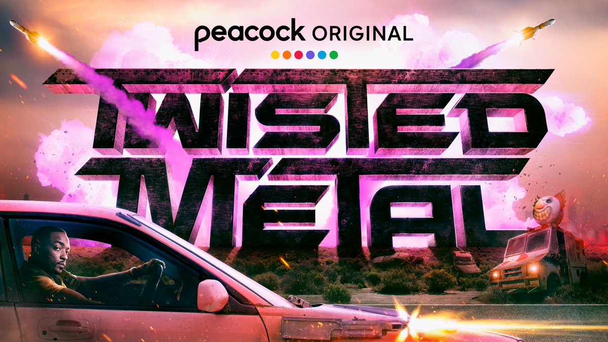 verge's tweet photo. The first trailer for Peacock’s Twisted Metal has cars, guns, and a creepy clown https://t.co/o89B51GSln https://t.co/eP4nGg8TZa