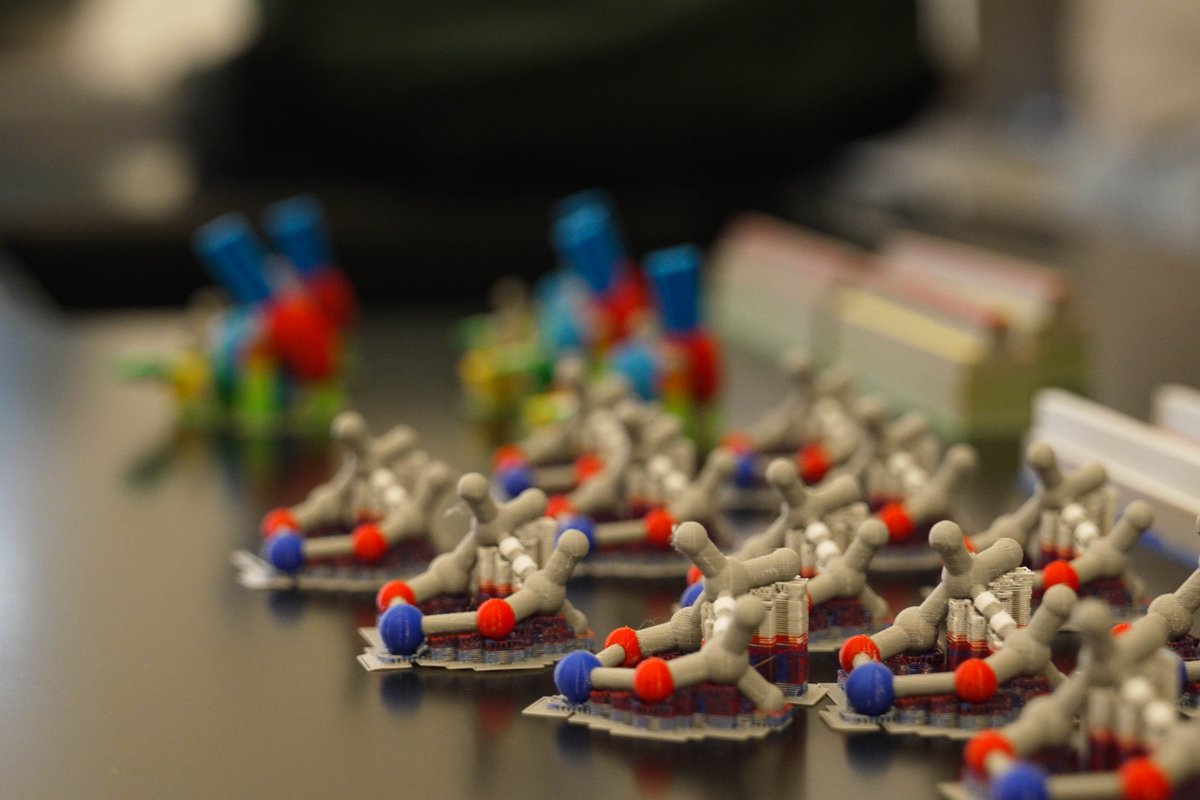 pomonacollege's tweet photo. Objects about the size of toys that come in kids’ meal are now helping students in Daniel O’Leary’s chemistry classes visualize molecular orbitals. O’Leary uses a hobby-grade 3-D printer to make them for his students.

More: https://t.co/MMWuRUXNSD https://t.co/2cDqkSd1X2