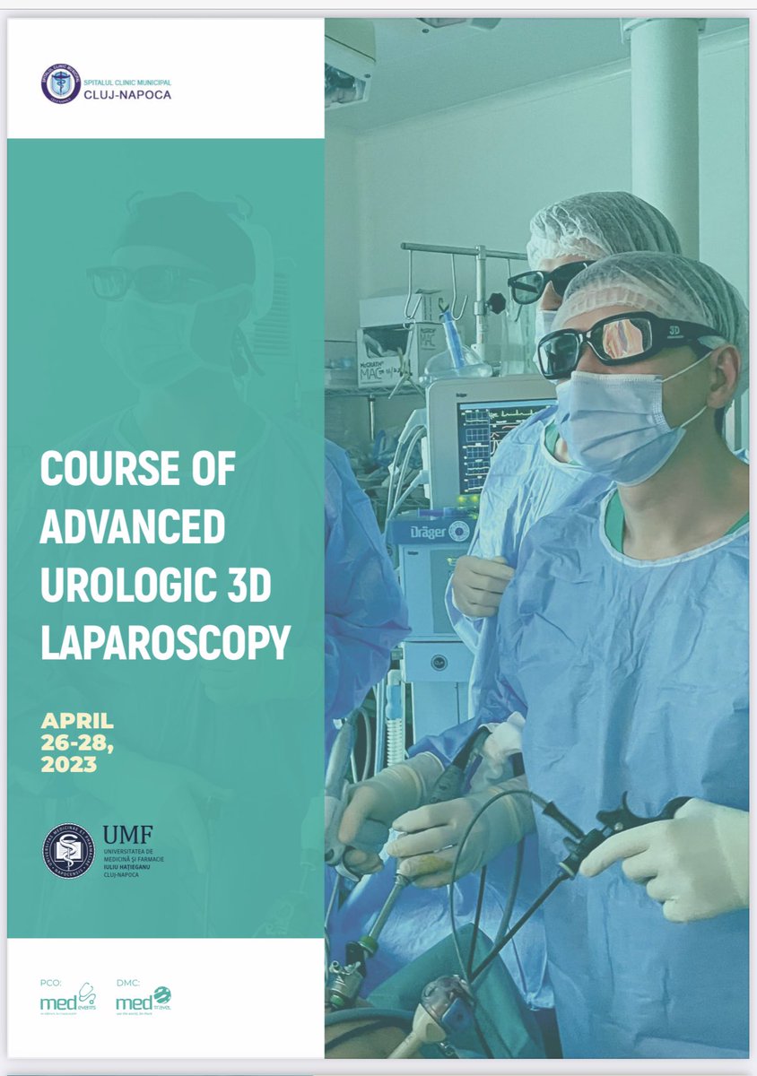 AngeloTerrito's tweet photo. 3-days laparoscopic 3D course, with 18 live surgeries performed (partial/radical nephrectomies, adrenalectomies, prostatectomies) and more than 20 participants. A great honour to have been invited as a surgeon by such skilled colleagues (and truly dear friends!) in Cluj Napoca 🇷🇴 https://t.co/3YUq3RR0xZ