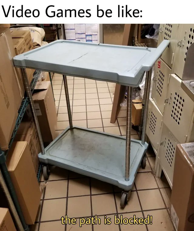 ah, 2 pixels too high for me to jump over... 3 pixels too low for me to crouch under... 🤪

#gaming #esports #esport #twitch #valorant #leagueoflegends #csgo #apexlegends #dota2 #cod #rocketleague #fortnite #steam #smash #r6 #rainbow6 #wow #pubg #esl #meme #pcgaming #pubgmobile