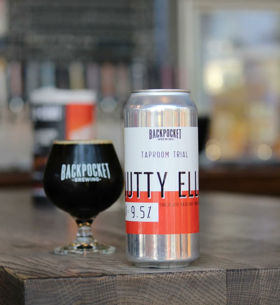 BackpocketBrew's tweet image. Introducing Nutty Ellie! 🍫 This Imperial Chocolate Stout is infused with hazelnut &amp;amp; packs a punch of flavor with a 9.5% ABV. Available now!

#backpocket #backpocketbrewing #coralville #iowa #iowalocal