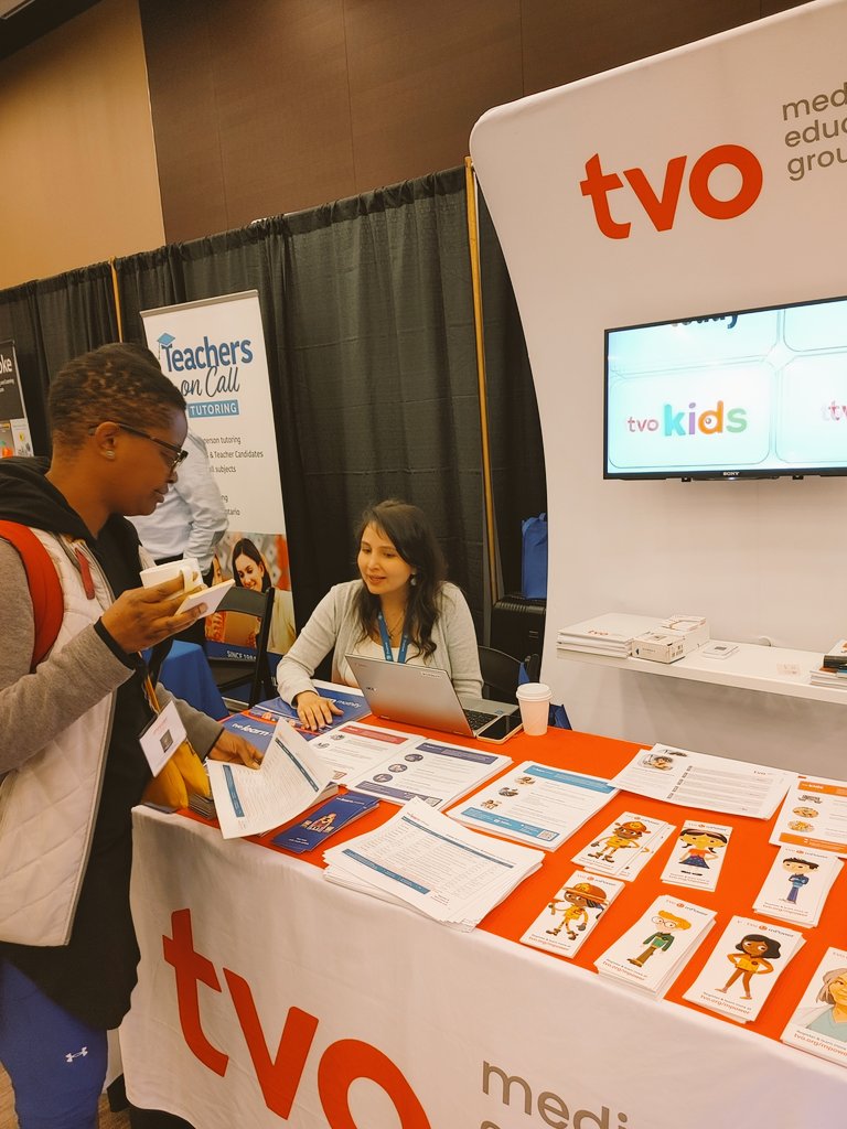 sadia_h97's tweet photo. Miss the TVO presentation yesterday? No worries, because the TVO team is still around for Day 2 of #OAME2023! Come visit the TVO booth today for information on FREE math learning resources for all Ontarians. @OAMElearns @OAMEcounts @natalieperez_02 @laredo_david @tvo https://t.co/EUi5LQTWEW