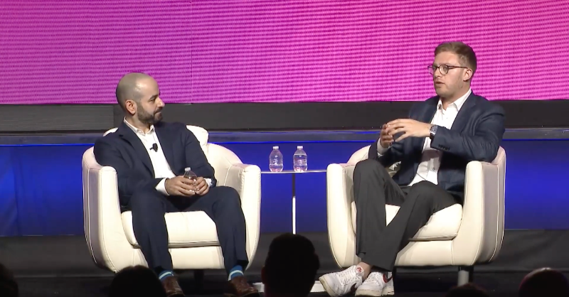 binance's tweet photo. #Binance Head of Financial Crime Compliance, Tigran Gambaryan spoke during a fireside chat at Consensus 2023.

He discussed our relationship with the CFTC and law enforcement agencies, as well as how we conduct law enforcement training programs to protect and benefit users.