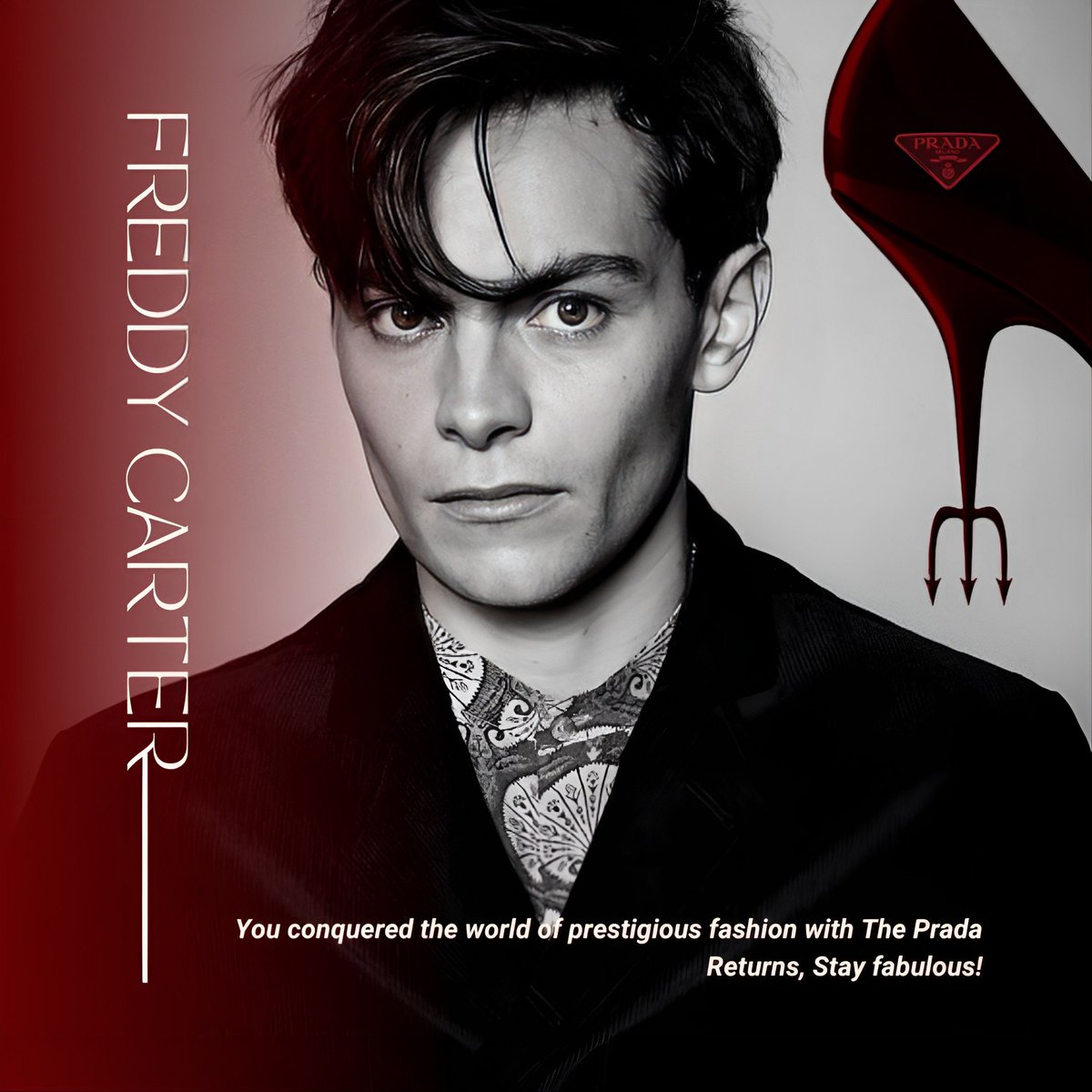 dearlylibra's tweet photo. From the runway to the office, I've conquered the world of high fashion with The Prada Returns. As Freddy Carter, I bid adieu to this exhilarating journey. Just remember, 'everyone wants to be us.' Until next time, stay fabulous! https://t.co/2211Dy3rmY