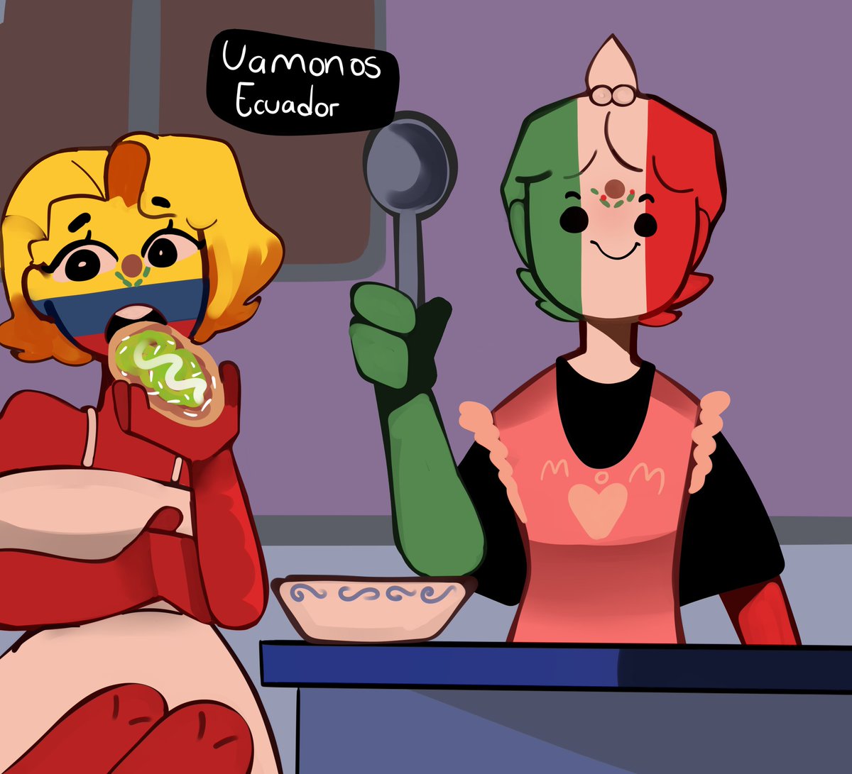 MEGGIEaDav's tweet photo. Alemania fue el primer amor de Maya quien le daba clases de Matematicas, para Alemania es incomodo y adorable.
#countryhumans #countryhumansalemania #Countryhumansecuador #countryhumansmexico https://t.co/E4zOGdX397