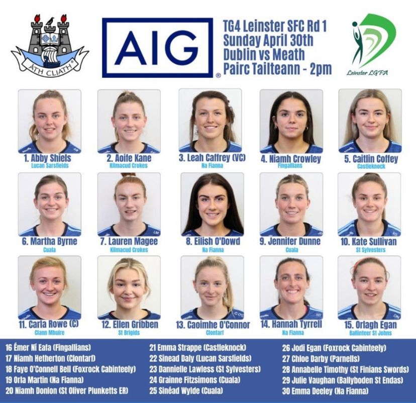 CastleknockGAA's tweet photo. Best of luck to Caitlin , Emma and the rest of the @dublinladiesg football team for their match on Sunday against Meath 💙👕 @caitlincoffeyx @emma_strappe #proud #COYGIB https://t.co/xIff3spAMt