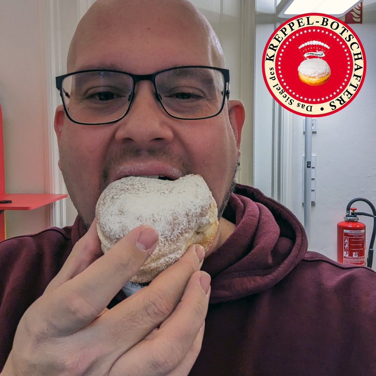 Haben  Sie Ihre Wochenend-Kreppelchen schon gekauft? Nein? 😳 Dann wird es  aber höchste Zeit! Denken Sie nur an das zauberhaft-kitzlige Gefühl,  wenn Sie in das frische Fettgebäck beißen! Lecker!

Kreppel sind Liebe! Lang lebe der Kreppel! ❤🤍
Ihne Ihrn, 
#DerKreppelBotschafter