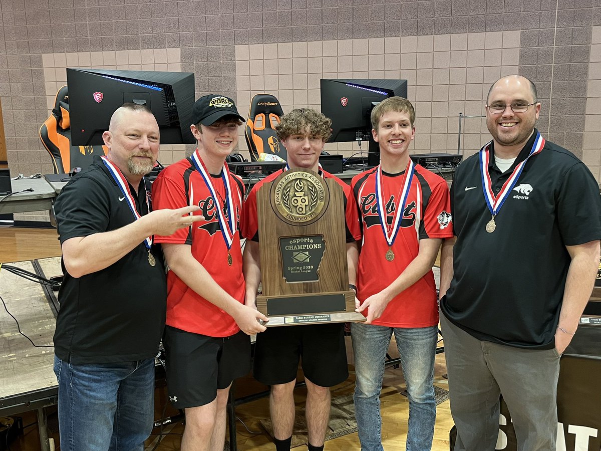 Congratulations to Cabot as they take down Bentonville 4-1 to win the Rocket League Spring State Title!