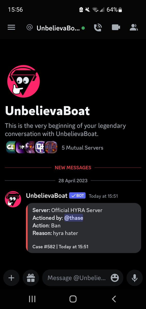 jswbbbbb's tweet photo. Je me fais ban du serveur d'Hyra pour avoit dit en gros que je le détestait encore plus qu'avant après avoir regardé la vidéo de Gromio 💀 https://t.co/3bLu0S2RP1