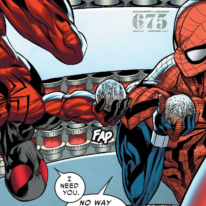 90spiderbros's tweet photo. This still may very well be the most cursed comic SFX ever and it HAD to be on a #CloneBros comic of all things https://t.co/xuQfgys61x