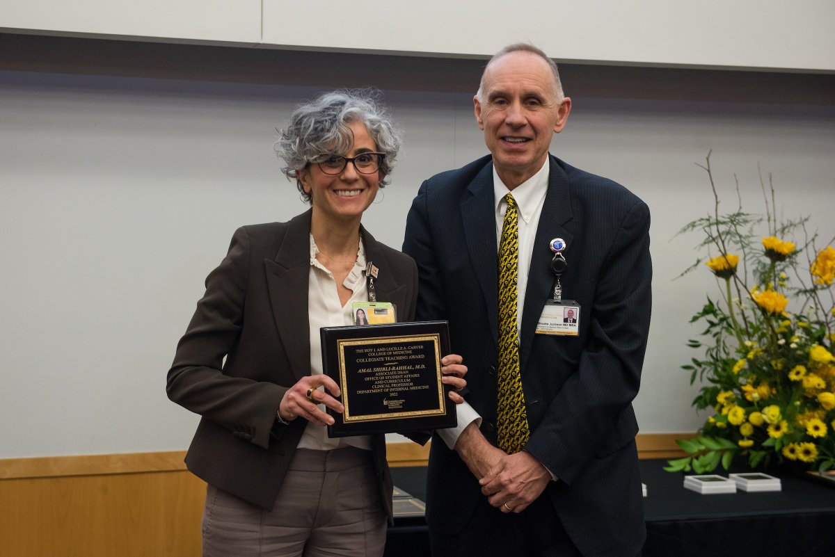 IowaMed's tweet photo. Congrats to our 17 faculty members who were honored Monday at our Celebration of Excellence in Research, Scholarship, Teaching, and Service! Find the full list of honored faculty here: https://t.co/jYvNwaB5qF https://t.co/62laJwOFPF