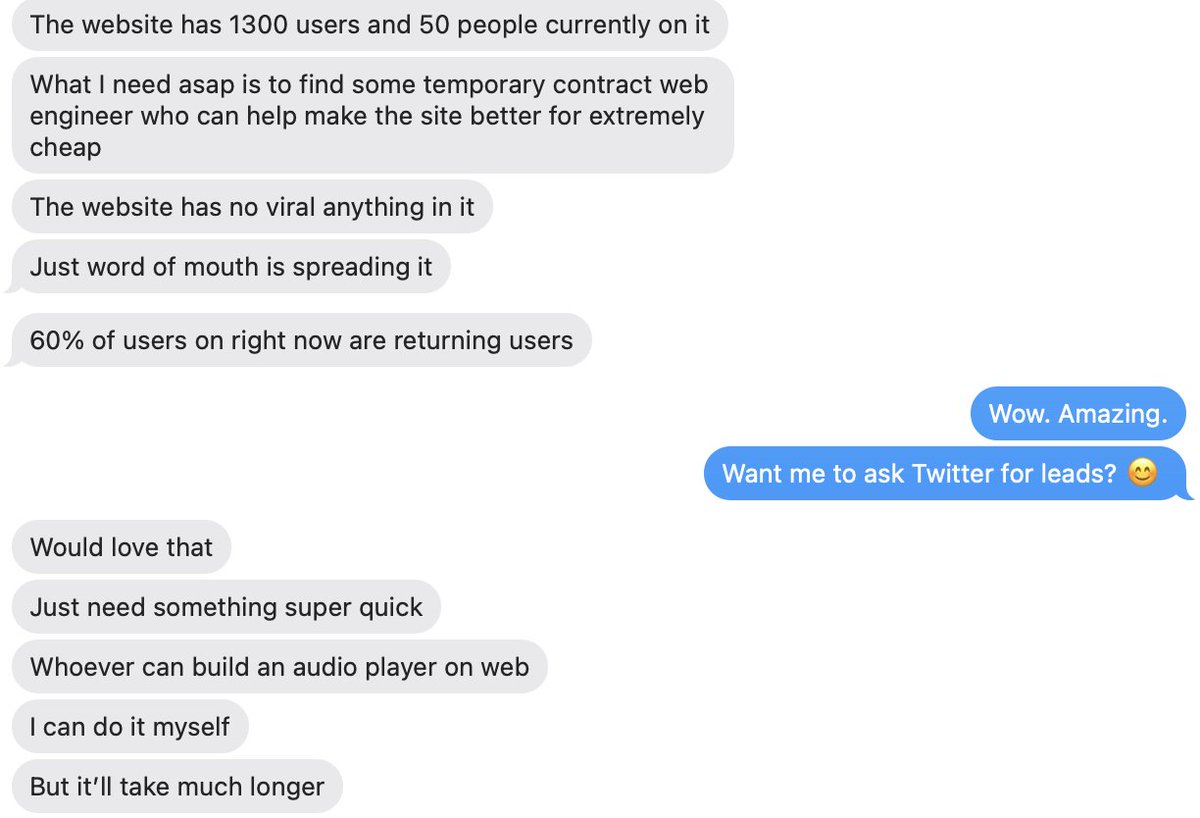 Ryan Hoover (@rrhoover) on Twitter photo Fun opportunity:
If you're a software eng and excited about AI + music, DM <a href="/michaelsayman/">Michael Sayman</a>. Fun opportunity:
If you're a software eng and excited about AI + music, DM <a href="/michaelsayman/">Michael Sayman</a>.