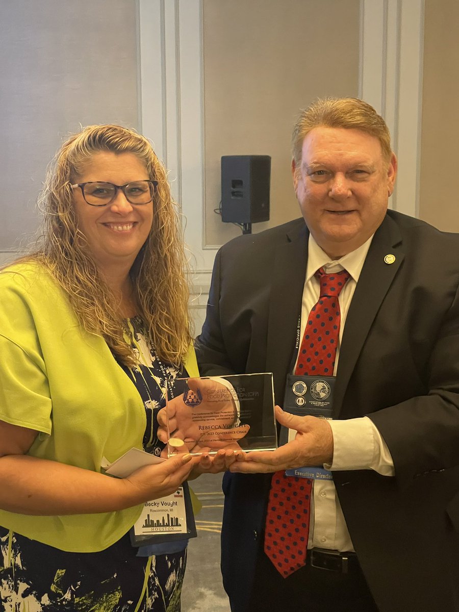 CFPIssues's tweet photo. A special #ThankYou for our Chair, Becky Vaught and Vice-Chair, Todd Rossow from the Executive Director, Dave McSwane. 

#CFPHouston https://t.co/z13sfYzSec