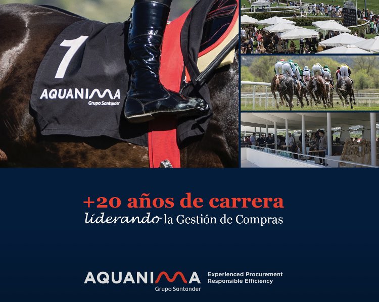 TapiaNoelia's tweet photo. ¡Arrancamos temporada de Grandes Premios en @HipodromoMadrid!

Y como en las carreras, en Aquanima Grupo Santander, la estrategia, la optimización del rendimiento y la gestión de riesgo son claves para el éxito

Pilares que nos han llevado a liderar el sector de las compras https://t.co/PcogMLCUx2