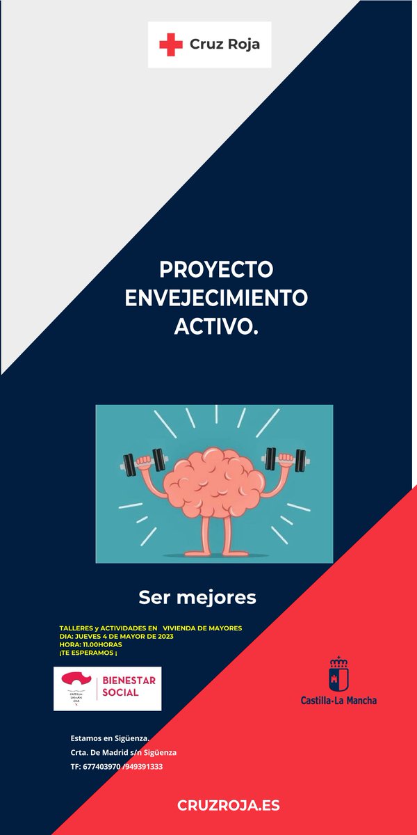 ***🟢 TALLER DE ENVEJECIMIENTO ACTIVO***
El taller de envejecimiento activo dará comienzo en breve:

     📆 Jueves 04 de Mayo.
     📍En la Vivienda de Mayores.

Puede acudir cualquier vecino que lo desee.

❗Salud para tu (...)
+info: bmvl.es/919872