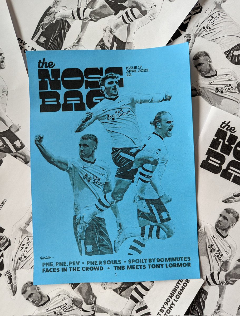 Our final offering of the season is here and includes: >TNB meets @mybriteside >PNE, PNE, PSV >PNE R Souls' >Spoilt by 90 minutes >Faces in the crowd Still only 2 quid. #pnefc Thenosebag.bigcartel.com or eBay ebay.co.uk/usr/ontmooch