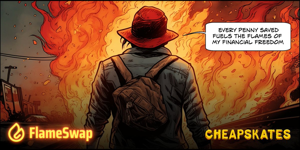 Cheappskates's tweet photo. 🔥Partnership with Flame Swap🔥

Our wallet's FLAME burns brightest after SUI Mainnet!  

💥Giveaway

5 Flame OG &amp; 5 Cheaplist Role

☑️Follow @Flame_Protocol &amp; @Cheappskates 
☑️Like &amp; RT
☑️Write 'Burn like a Cheap' in both discord https://t.co/QRukhh51fj 
https://t.co/bThu03dlnx https://t.co/VI48EddIlo