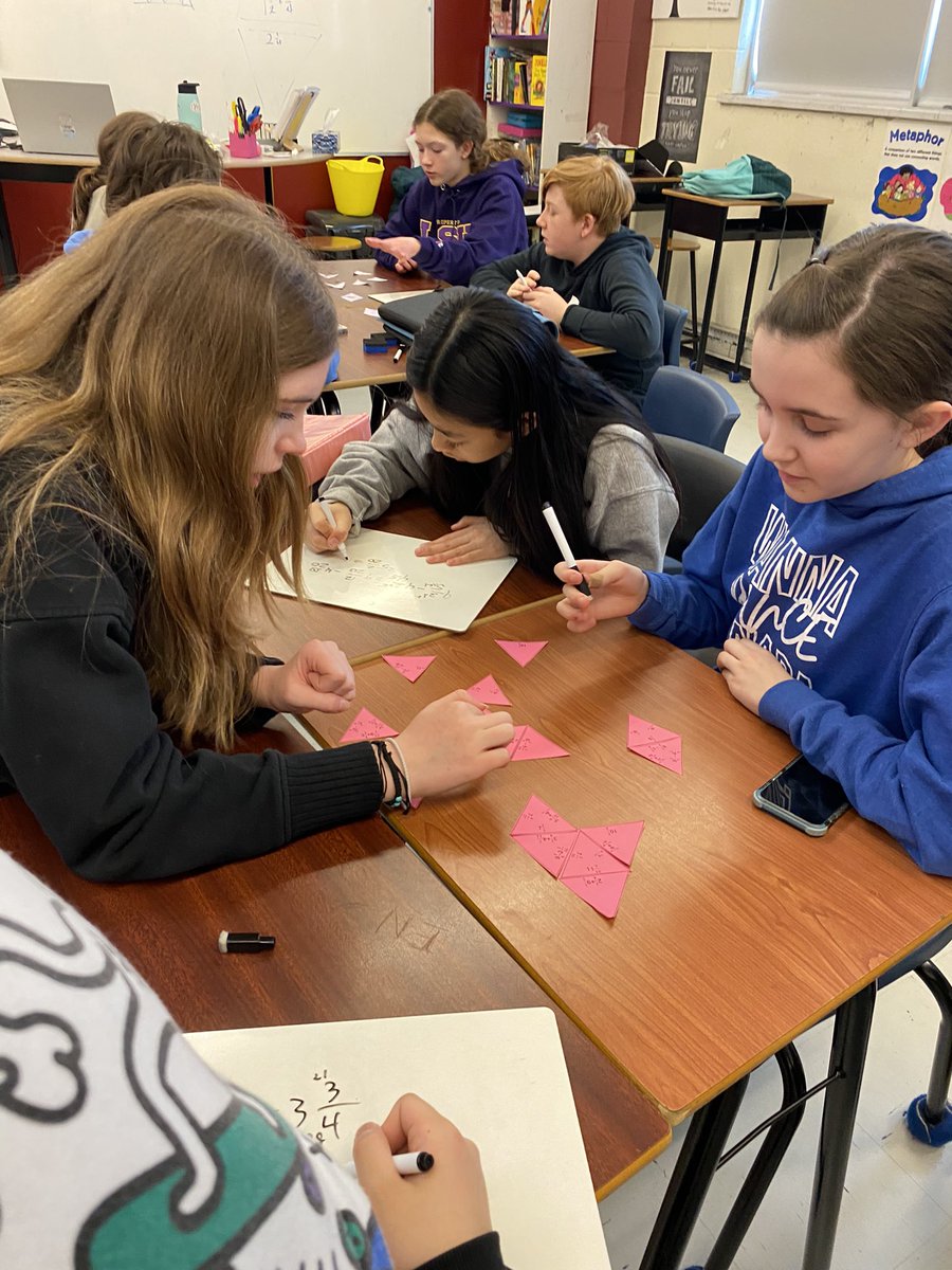 ms_macp's tweet photo. 7-6 is back with a Fun Friday Tarsia puzzle! Love to see all the collaboration and peer mentoring! @stpaulsjh @NLESDNT https://t.co/dsIQop10SO