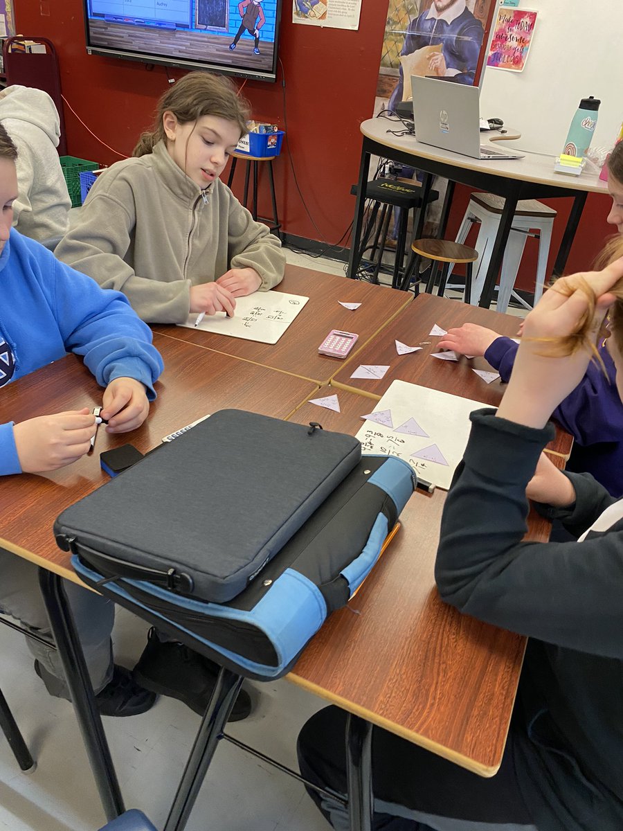 ms_macp's tweet photo. 7-6 is back with a Fun Friday Tarsia puzzle! Love to see all the collaboration and peer mentoring! @stpaulsjh @NLESDNT https://t.co/dsIQop10SO