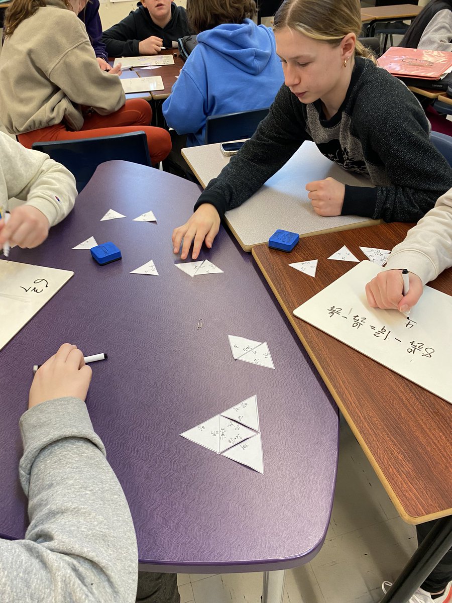 ms_macp's tweet photo. 7-6 is back with a Fun Friday Tarsia puzzle! Love to see all the collaboration and peer mentoring! @stpaulsjh @NLESDNT https://t.co/dsIQop10SO