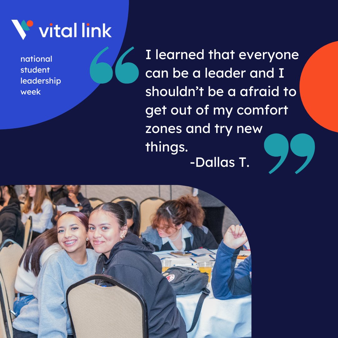 VitalLink_CA's tweet photo. It's National Student Leadership Week! Today we want to highlight some students who visited one of our student leadership events. 🎓

Visit our website to learn how you can help students discover their passion: https://t.co/0BGSvotOET

#vitallink #students #careers https://t.co/RasQTo7OKH