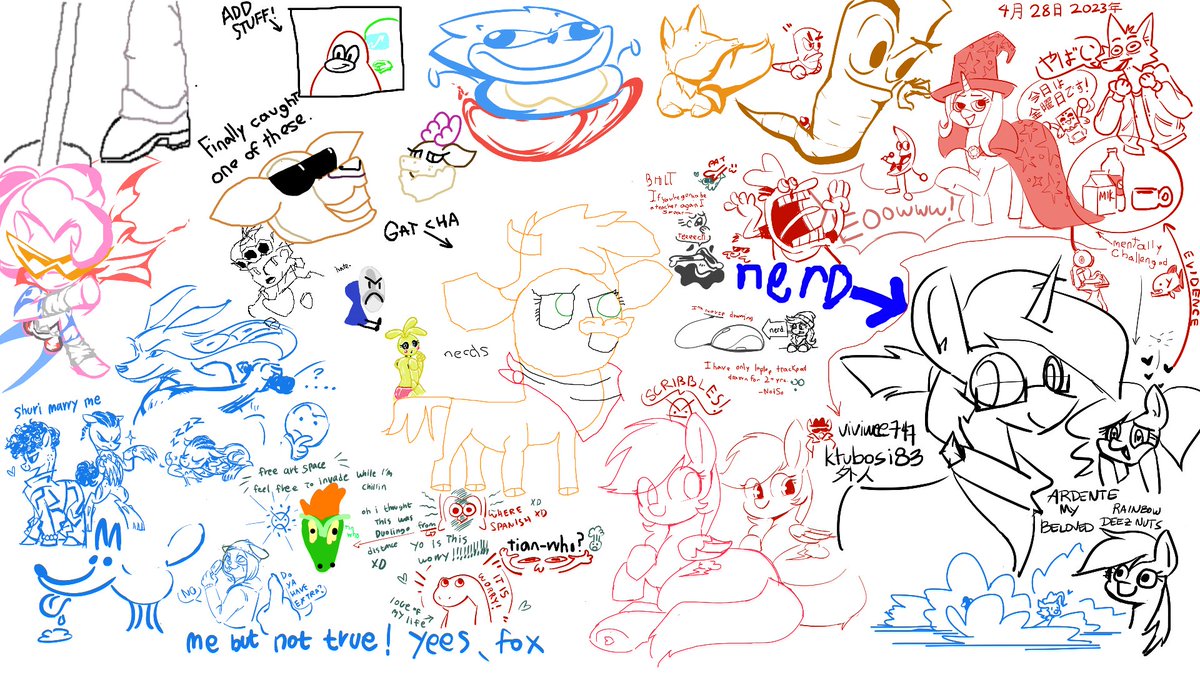 zipsnap_'s tweet photo. Draw collab with @TFHFauna people, loads fun! https://t.co/dHv4vj2IIi