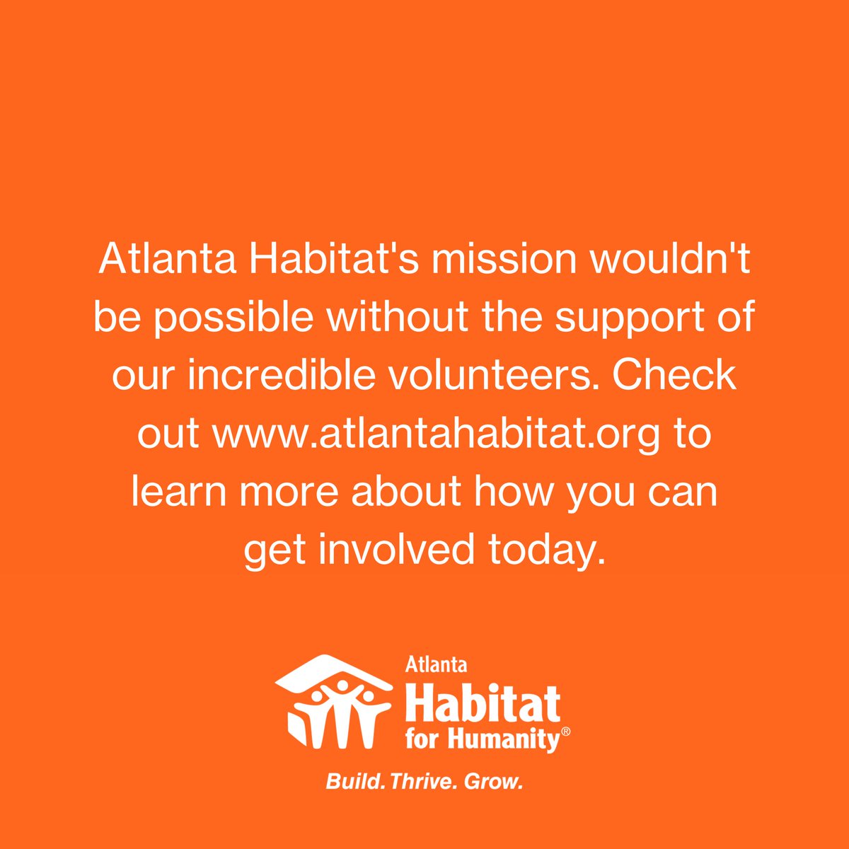 AtlantaHabitat's tweet image. #NationalVolunteerMonth may be coming to an end, but we want to take a moment to express our gratitude for all of our wonderful volunteers! Without your time, energy, and dedication, we couldn't do what we do at Atlanta Habitat for Humanity. Thank you!

#BuiltToThrive