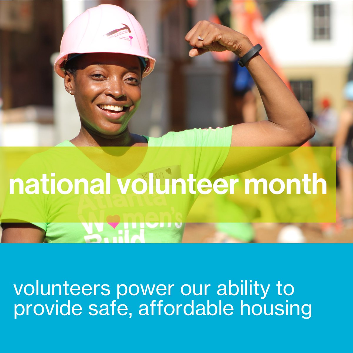 AtlantaHabitat's tweet image. #NationalVolunteerMonth may be coming to an end, but we want to take a moment to express our gratitude for all of our wonderful volunteers! Without your time, energy, and dedication, we couldn't do what we do at Atlanta Habitat for Humanity. Thank you!

#BuiltToThrive