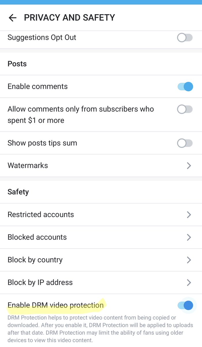 MissBNasty's tweet photo. Go to Settings > Privacy and Safety > *scroll to the very bottom* > Click “Enable DRM video protection” 🫶🏽 https://t.co/fka7O9rVLS