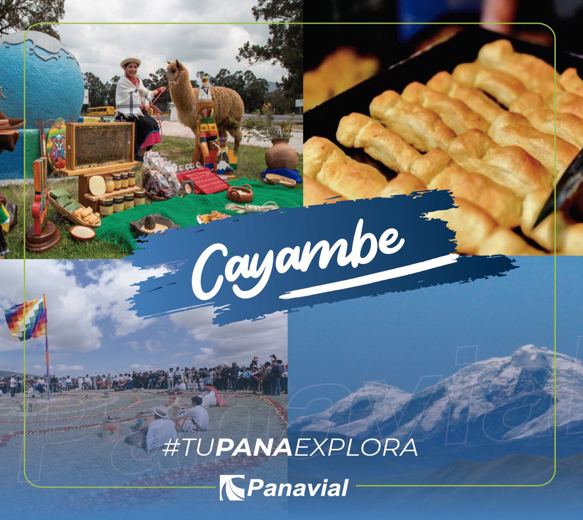 Panavial_ec's tweet image. #TuPanaExplora| 🛣️Visita el cantón Cayambe que está situado a 40 minutos de Quito. Su historia, cultura y recursos naturales lo convierten en un lugar formidable para la práctica del turismo comunitario y de aventura.
Viaja junto a #Panavial🚗