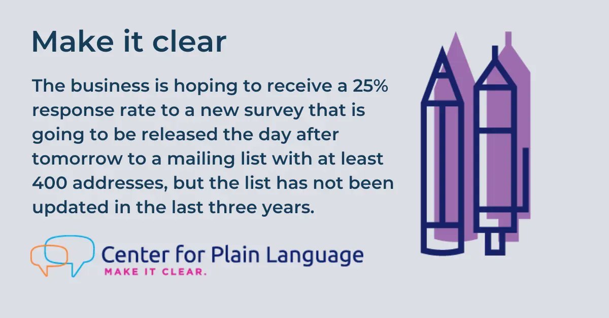 plain_language's tweet photo. Leave your plain language version of this sentence in the comments #MakeItClear #CenterForPlainLanguage https://t.co/OrnY6eaRdz