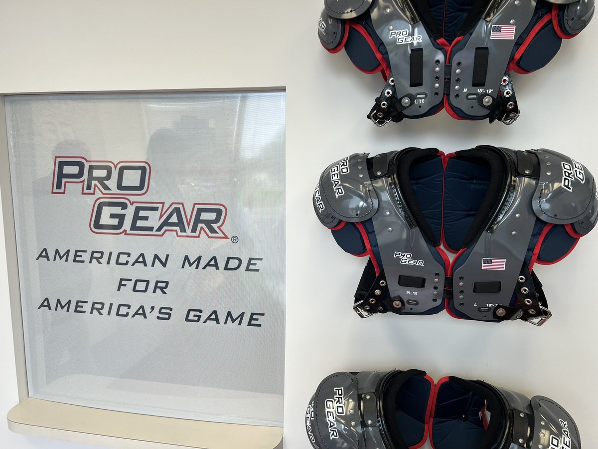 Wow! Doing some great things at @Pro_GearSports! THE shoulder pad in the industry. #changingthegame