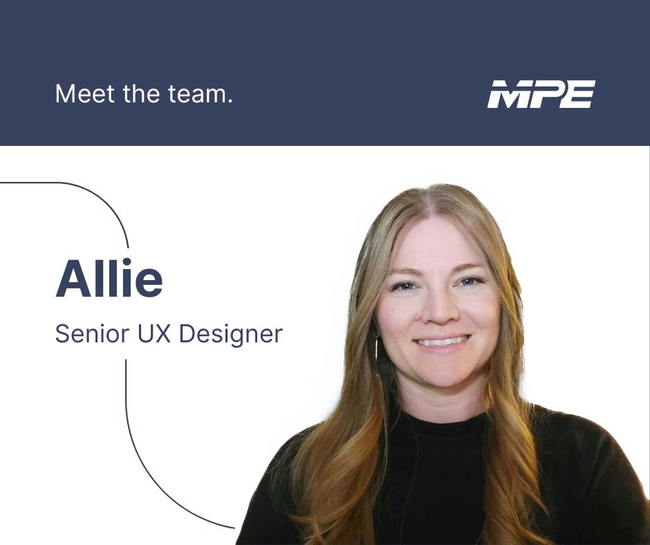 MPEDsignDeliver's tweet photo. Meet Allie. As a Sr. UX Designer, Allie's positive attitude and wiliness to help others makes her a valuable addition on customer projects she works on, as well as an awesome MPE team member. https://t.co/l1TKzkeL5G