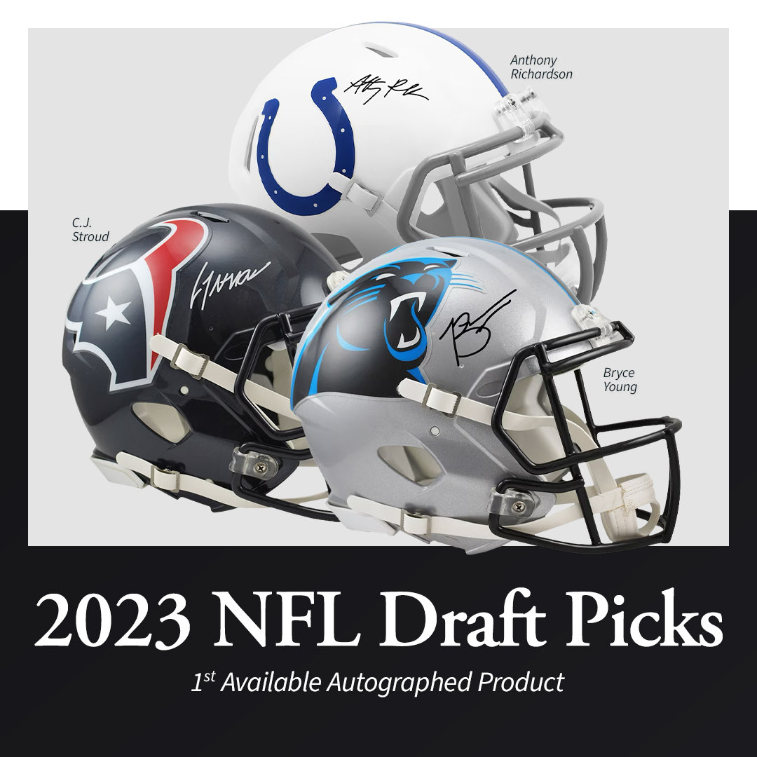 SportsMem's tweet photo. 2023 #NFLDraft picks helmets are NOW AVAILABLE!

Click Here To Shop NOW ➡️ https://t.co/n0OF0s9r9k https://t.co/mSdwKCJHAx