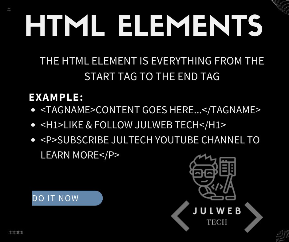 JulwebTech's tweet image. #HTML 
#webdevelopment 
Our YouTube Channel: youtube.com/channel/UCFYbc…