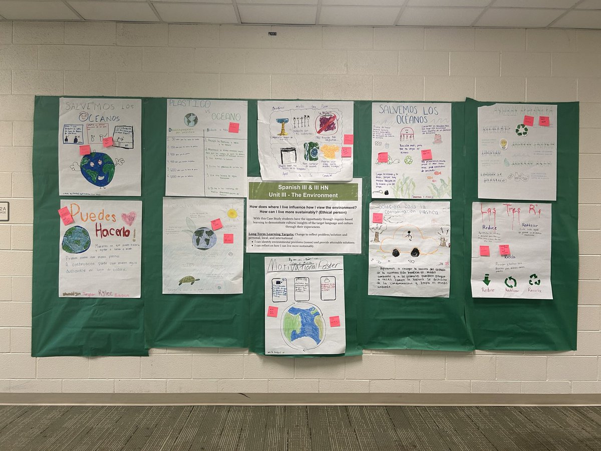 Beautiful learning spaces showcase #students #learning at @RBHSGators . Thank you for your encouragement to put this in practice, @MegHHuggins ! #citizenship #habitsofsuccess @lowlt @ELeducation @LexingtonOne @JacobSmith61