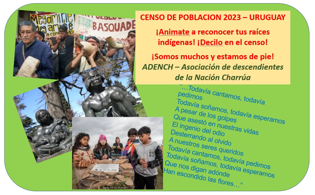 nacioncharrua's tweet photo. Reconocé tus raíces indígenas en Censo 2023 @ine_uruguay @MEC_Uruguay @filac_ @ECMIAorg @cepal_onu https://t.co/KSwNS7bT9E