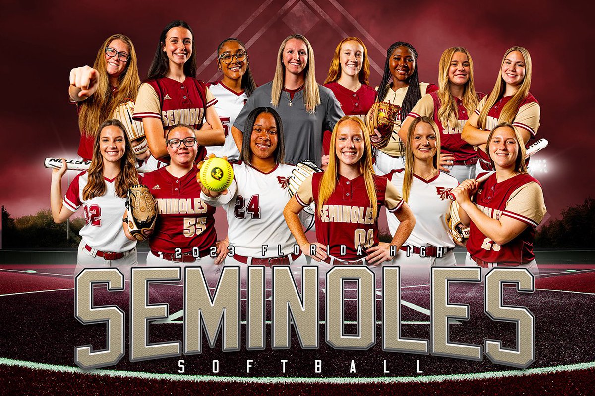 FloridaHighSB's tweet image. We finished regular season 16-4! We host the first round of Districts next Tuesday at 6:00. See you there 😎