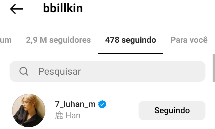 LuHanBrasil's tweet photo. [#LUSTAGRAM] 28.04.23 #LuHan e Billkin começaram a se seguir no instagram!

#鹿晗 https://t.co/aXBVUHHH4S