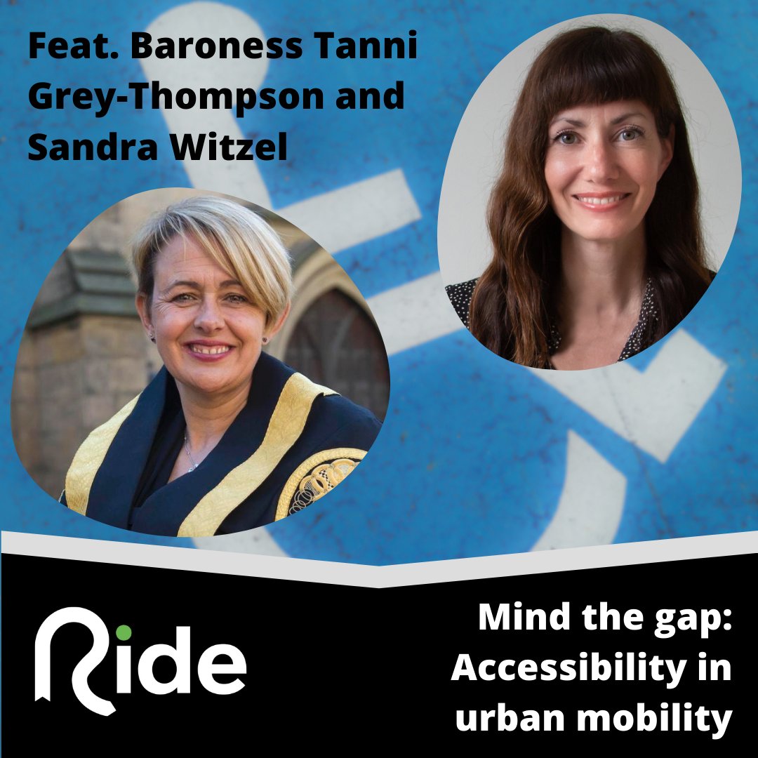 ridemobilitypod's tweet photo. New! “Mind the gap: #Accessibility in urban mobility, feat. Baroness Tanni Grey-Thompson” is live now https://t.co/Hf8i4gpsO5 
@Tanni_GT @sandrawitzel discuss the challenges of getting around when living with a #disability
@Kaiserkahl @JonnyCombe @martynjstrong #urbanmobility https://t.co/6L03Ecb4zw