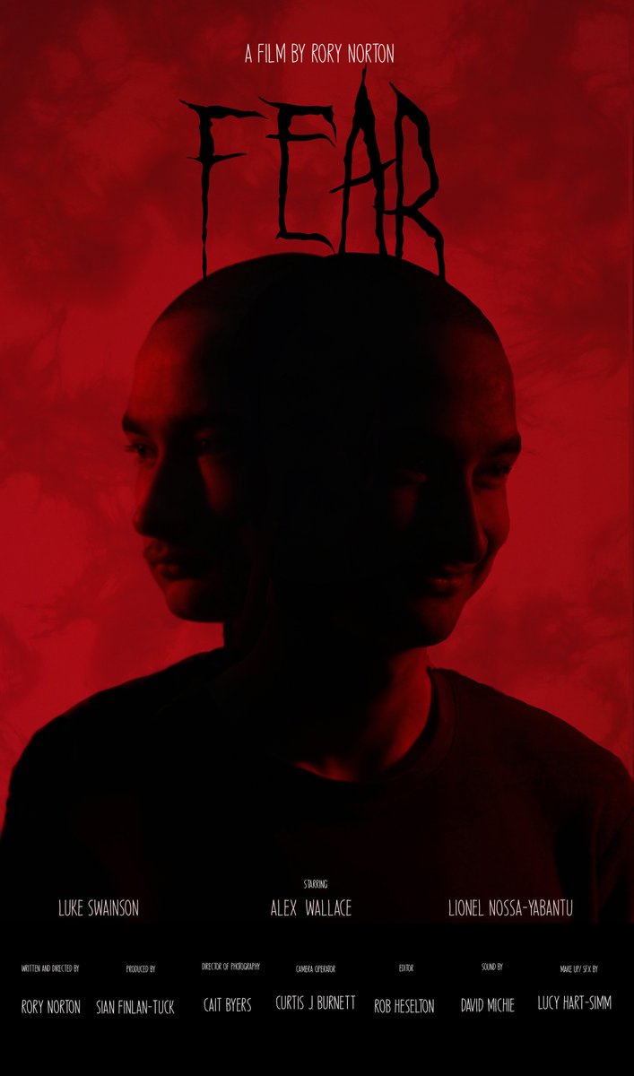 FilmmakerB0B's tweet photo. FEAR (2022) 

The official Poster for our new short horror film directed by @RoryNorton17 

#shortfilm #Shorthorrorfilm #HorrorMovies #Independantfilm #FEAR https://t.co/nOdDxiSk3b