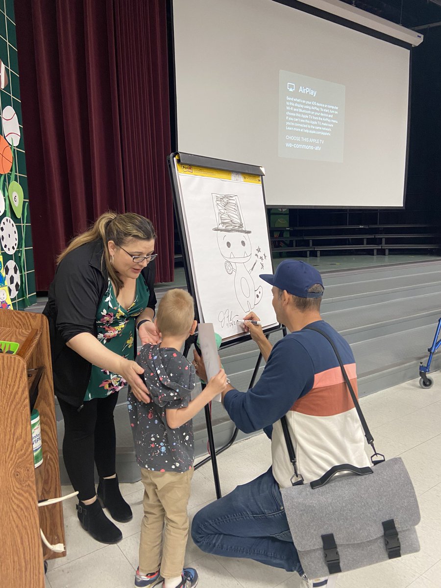 Today we welcomed illustrator Jay Fleck @jayafleck to Westgate!! <a href="/AHSD25Westgate/">Westgate Elementary</a> <a href="/WestgateLMC/">Westgate LMC</a>  We loved reading his latest book, Tiny T-Rex and the Grand Ta-Da!!! Thank you also for the drawing lesson!  Thank you @thebookstall for this amazing opportunity!