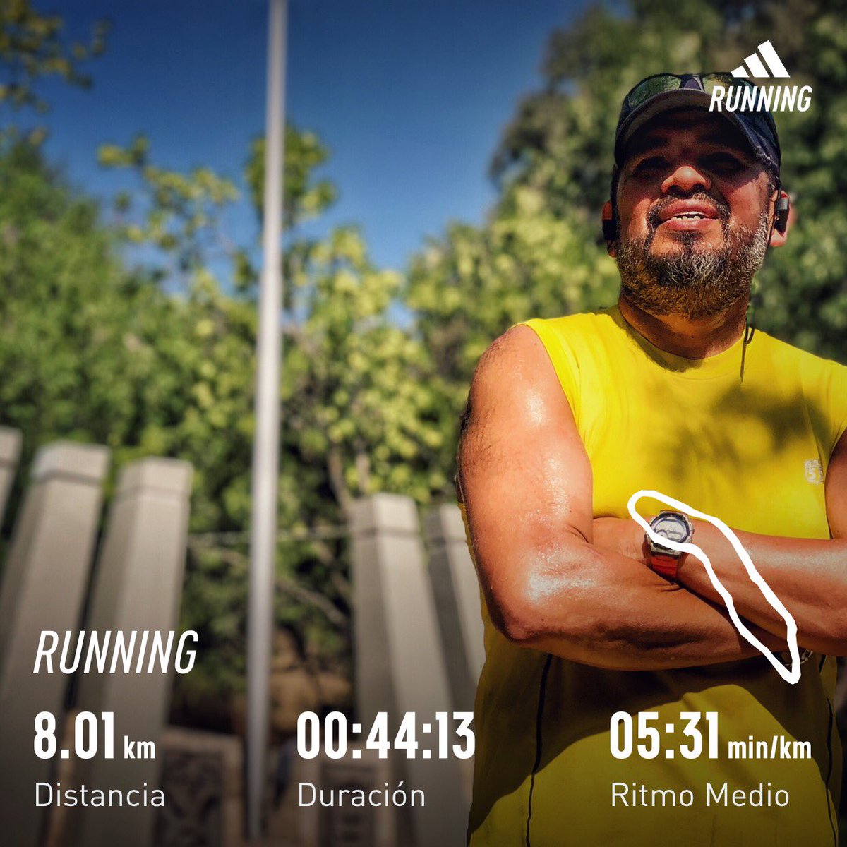 Vaya calor 🥵 pero con todo no paramos el entrenamiento 🏃🏽 Dios nos bendice!!! @ComuniRunners @CorroAMiPaso @MeEncantaCorrer @CanalRunning @LoveRunSmile @FenixRun_Mexico @ManicomioRunner @EntreRunners @runnerstein