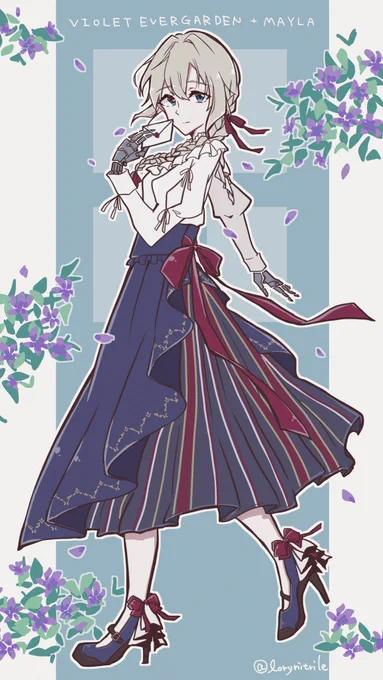 #MAYLAヴァイオレットFANART 素敵な靴とスカートを  久々にアニメ見返しました