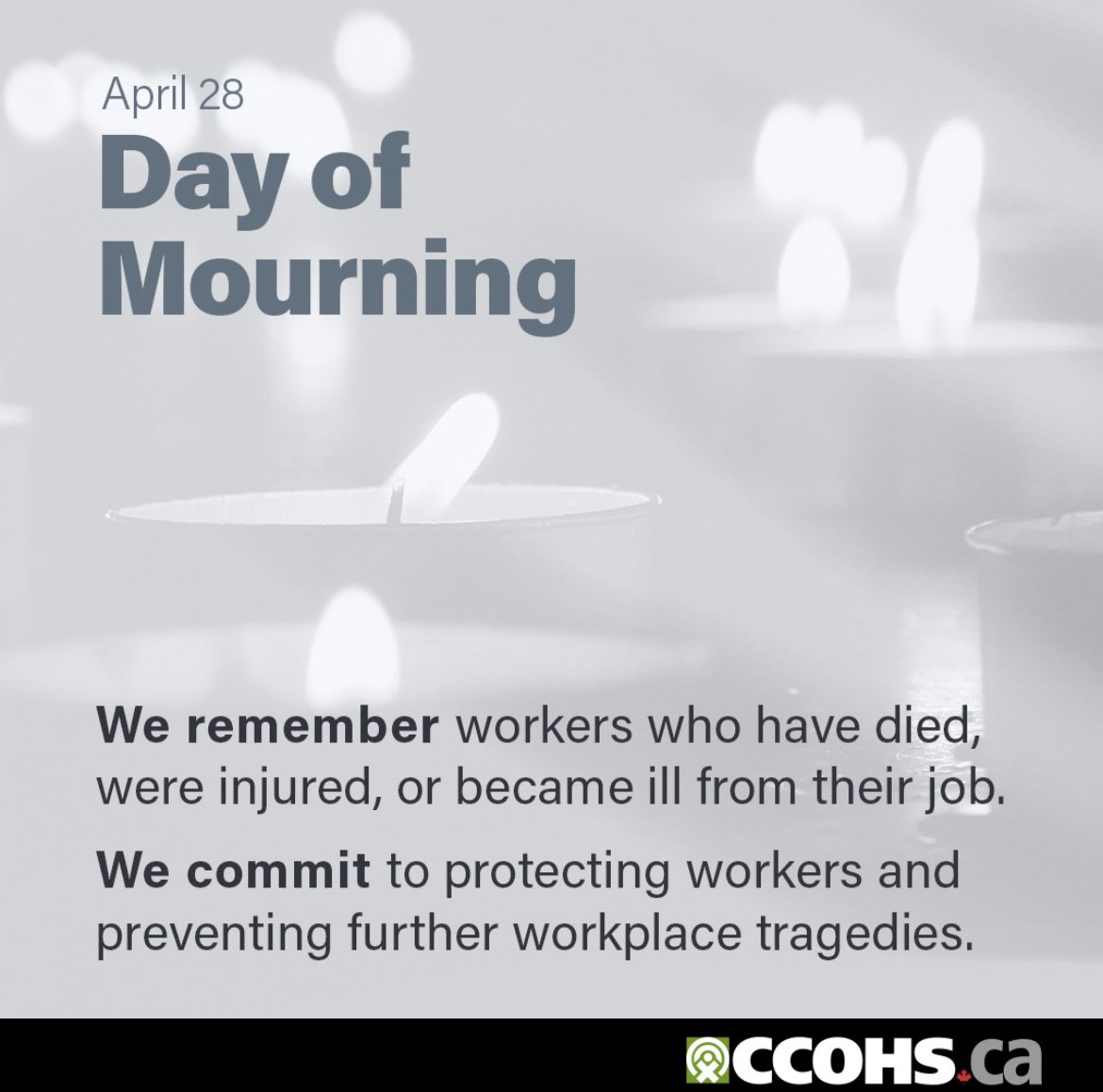 On #dayofmourning, our thoughts are with those who lost their lives or suffered a work-related injury. 
 
At 11 a.m., please join us in observing a moment of silence.

#construction #steelfabrication