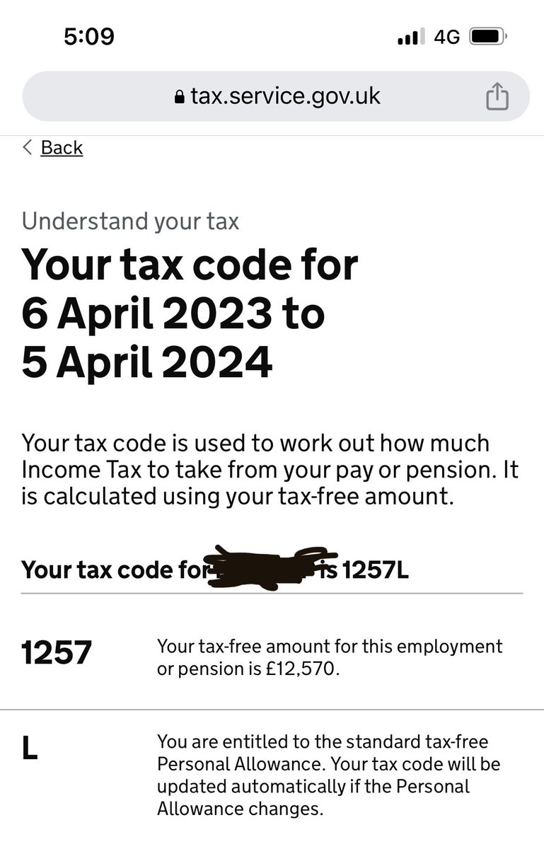 r19900328's tweet photo. @HMRCcustomers See the difference from HMRC tax account and the code on payslips https://t.co/s8yQh9IUca